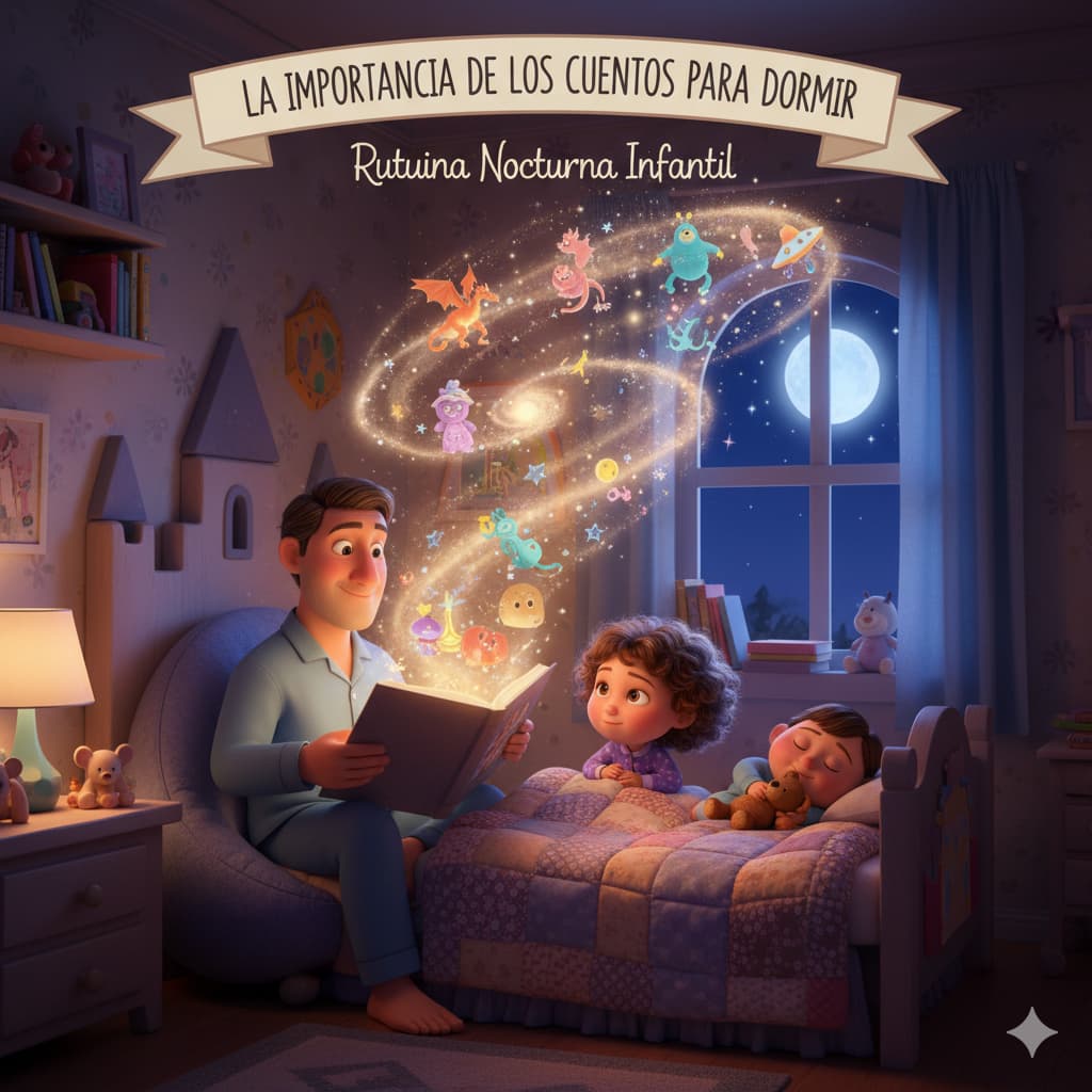 la importancia de los cuentos para dormir en la rutina nocturna infantil