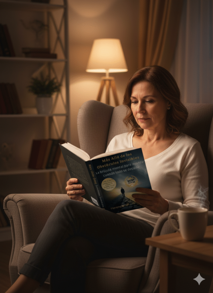 mujer de 50 leyando portada